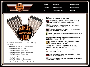 Screen Shot of HarleyGearAndMore.com